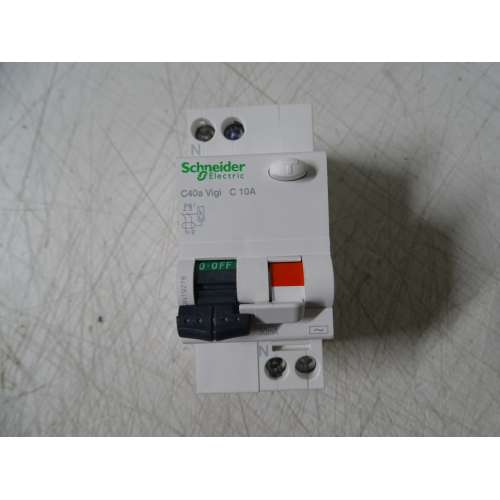 Schneider A9N19276 Interrut Magnetotermico diff. C40a 1P+N C 10A 30mA AC