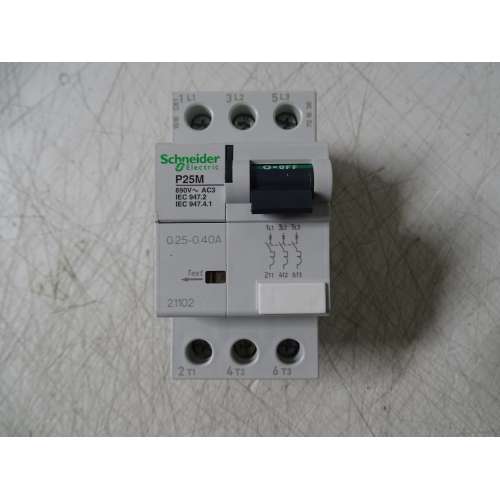 Schneider 21102 Interruttore Protezione Motore P25M 3P 0,25÷0,40A