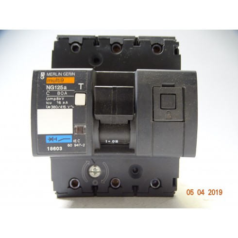 MERLIN GERIN 18603 differential Switch NG125a-3P-80A-C (C-B-3)