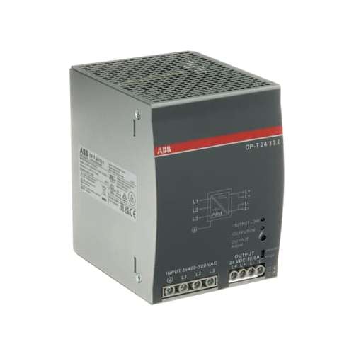 CP-T 24/10.0 ABB Alimentatore Trifase 3X400-500Vac Uscita 24Vdc 10.0 Amp