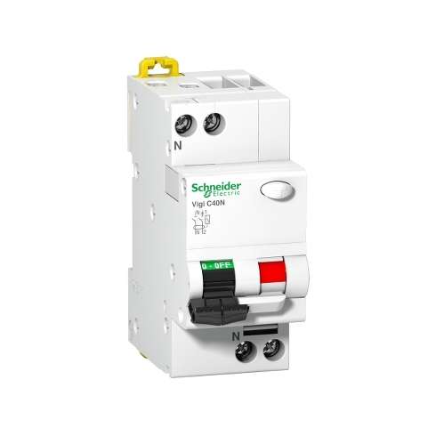 A9N19286 Schneider Electric Interruttore Magnetotermico differenziale C40N Vigi 1P+N-C10-30mA
