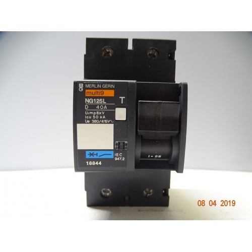 18844 Interruttore Magnetotermico NG125L-2P-D-40A-50kA  (C-B-3)