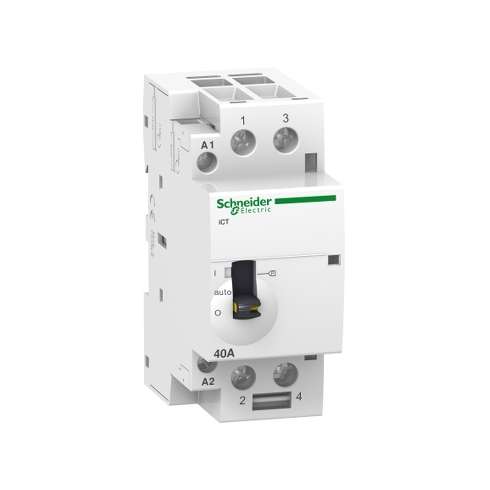 A9C21842 Schneider Contattore iCT 2NA 40A Comando 220Vac manuale