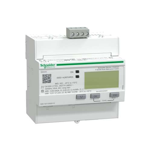 A9MEM3255 SCHNEIDER ELECTRIC Contatore energia 3P+N -1P+N-3F inserzione con TA Modbus 1DI+1DO MID