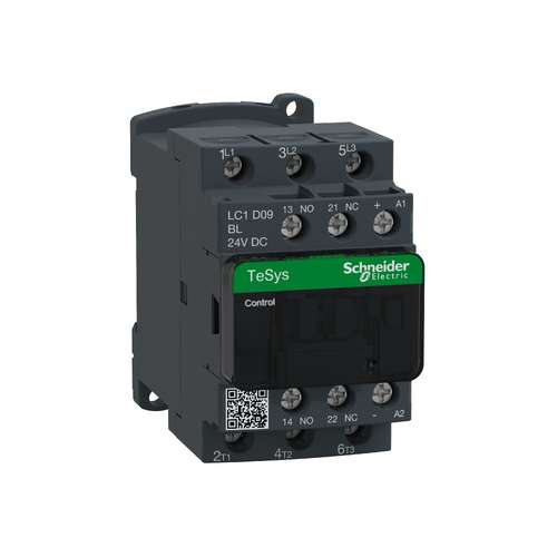 LC1D09BL Schneider Contattore TeSys LC1D 3 Poli AC3-440V- 9A-24 VCC
