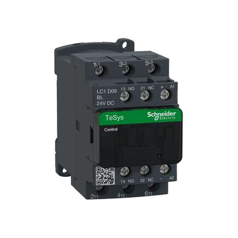 LC1D09BL Schneider Contattore TeSys LC1D 3 Poli AC3-440V- 9A-24 VCC