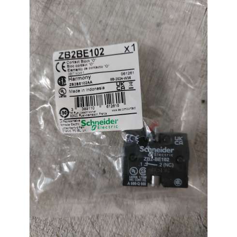 Schneider ZB2BE102 Elemento di Contatto 1 NC Montaggio Frontale  Rosso