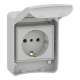 81141 Schneider Presa Da Incasso Schuko 2P+T 16 Amp IP65