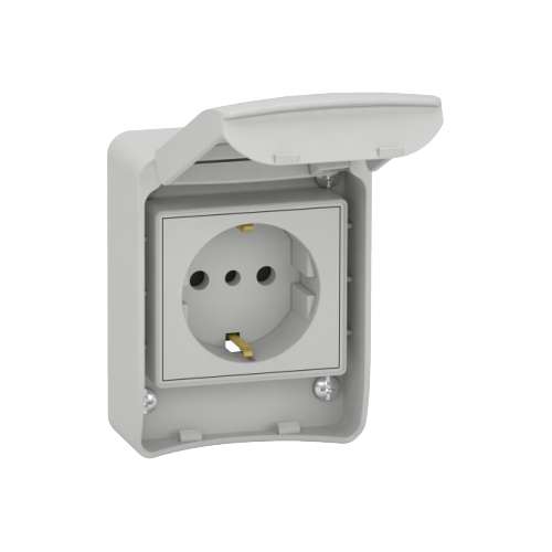 81141 Schneider Presa Da Incasso Schuko 2P+T 16 Amp IP65