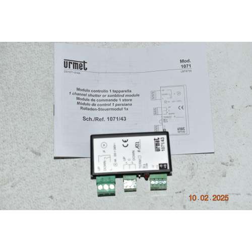 1071/43 Urmet Modulo Controllo Tapparelle 1 Canale