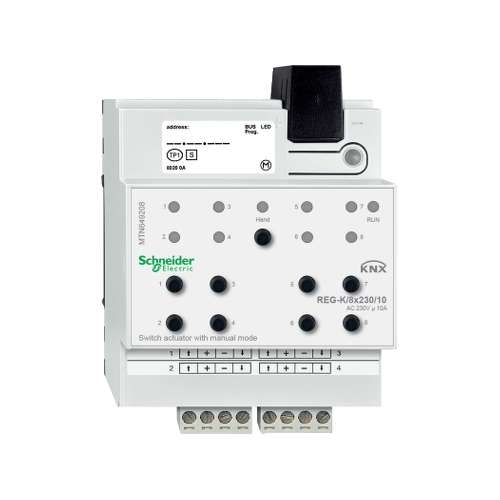 KNX MTN649804 Attuatore veneziane REG-K/4x/10 con modalità manuale