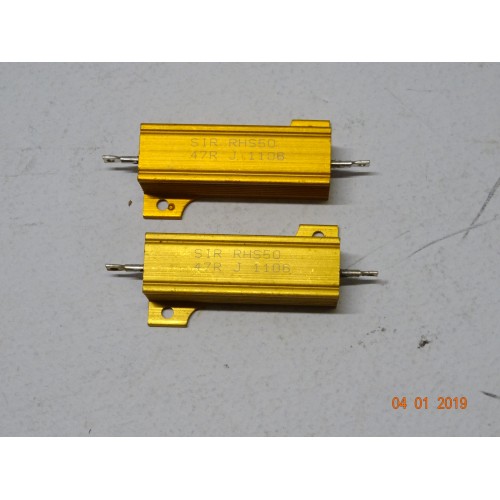 RESISTENZA CORAZZATA 47 OHM 50 WATT 2 PEZZI