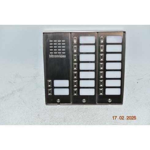 AV 1183/016 BITRON Pulsantiera Per Citofoni M-INOX Serie AV1183 per 16 Utenze