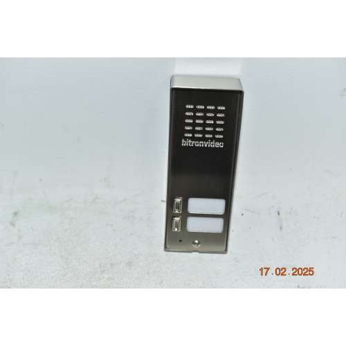 AV1191/002 BITRON Pulsantiera per Citofoni M-INOX Serie AV1191 per 2 Utenze