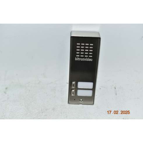 AV1191/002 BITRON Pulsantiera per Citofoni M-INOX Serie AV1191 per 2 Utenze