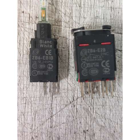 Schneider ZB6ZB15B Corpo pulsante luminoso Ø16  1NO+1NC