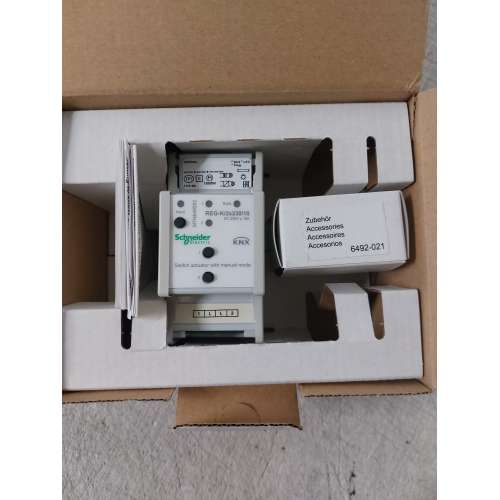 Schneider KNX MTN649202 Attuatore di Commutazione REG-K/2x230/10 Modalità Manuale