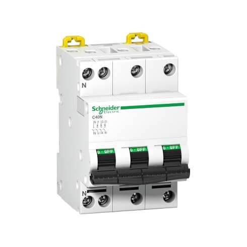 A9N17595 Interruttore magnetotermico C40N 3P+N C 40A 6000A