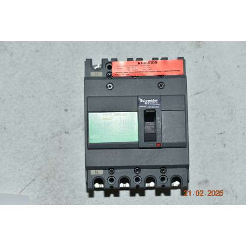EZC2100H4080 Schneider Interruttore Magnetotermico EasyPact  80 Amp 4 poli 3 d
