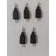 5 Pezzi ZB6EM1B Corpo Lampada Spia LED Integrato Bianco 230-240 V