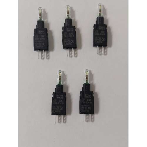 5 Pezzi ZB6EM1B Corpo Lampada Spia LED Integrato Bianco 230-240 V