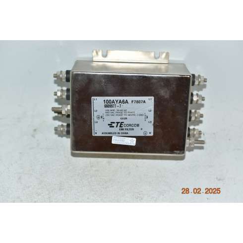 100AYA6A TE Connectivity /CORCOM EMI Filter 100 Amp 440 VAC Trifase
