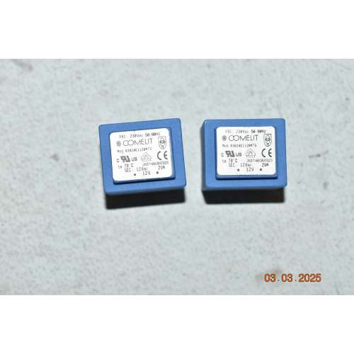 Trasformatore di Alimentazione prim.230 Vac Sec.12 Vac 2VA PCB 4 PIN (2PEZZI)