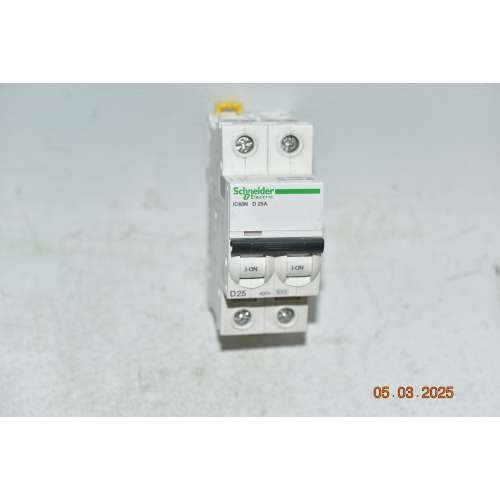 A9F75225 Schneider Interruttore Magnetotermico iC60N 2P 25Amp 6000 A Curva D