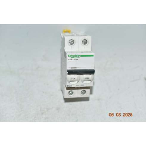 A9F75225 Schneider Interruttore Magnetotermico iC60N 2P 25Amp 6000 A Curva D