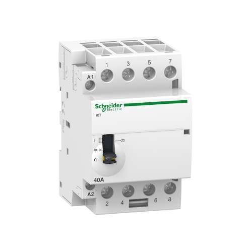 A9C21844 Schneider Contattore iCT 4NA 40 Amp Comando 230-240 Vac
