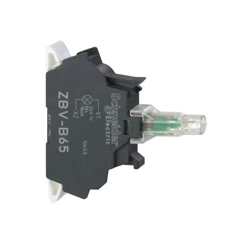 ZBVB65 Schneider Elemento Luminoso 22mm Led integrato BLU 24 Volt  DC/AC