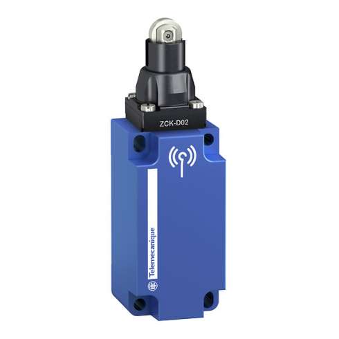 Telemecanique XCKW102+ZCK-D02 Finecorsa senza fili pistone con rotella in acciaio