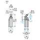 XCKN2121P20 Schneider Telemecanique Finecorsa Leva a rullo in termoplastica 1NC+1NA a scatto