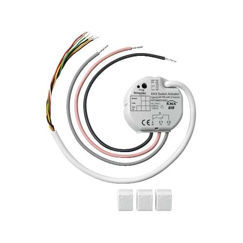 MTN6003-0002 Schneider Attuatore di Commutazione da Incasso KNX 2X6A con 2 ingressi