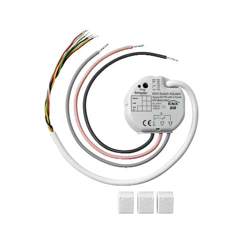 MTN6003-0002 Schneider Attuatore di Commutazione da Incasso KNX 2X6A con 2 ingressi