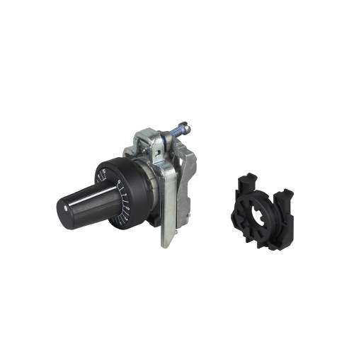 ZB4BD9127 Schneider Testa per potenziometro 22mm Nero per asse 6mm