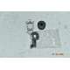 ZB4BD9127 Schneider Testa per potenziometro 22mm Nero per asse 6mm