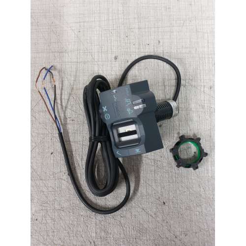Schneider XB5S6B2L2 Pulsante Biometrico Bistabile, RGPD Cavo 2 Metri