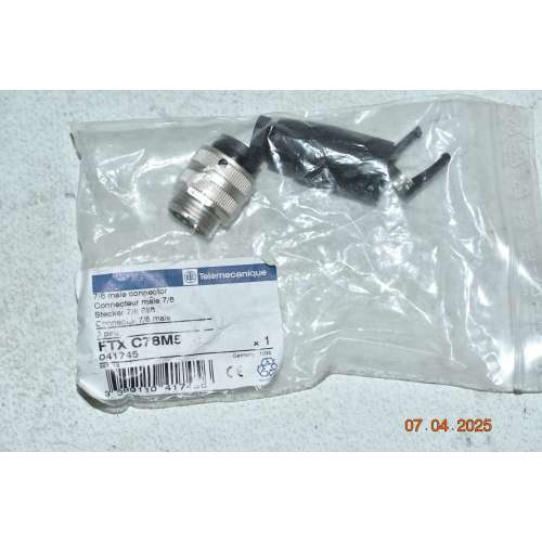 FTXC78M5 Telemecanique Connettore Maschio 7/8 5 Pin IP67