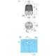XVR3E06 Schneider Dispositivo a Luce Rotante senza buzzer 48 VDC BLU
