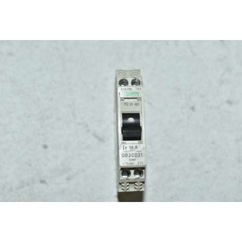 GB2CD21 Schneider Interruttore TeSys per Circuiti di controllo 16 Amp 1 polo+ Neutro