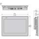 HMIST6600 Schneider Harmony 12"W Touch Panel Display 2COM 2 Ethernet USB 24 Vdc