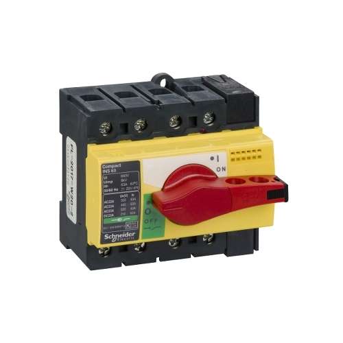 28919 Schneider Interruttore/Sezionatore Compact INS63-63Amp-4 Poli comando emergenza