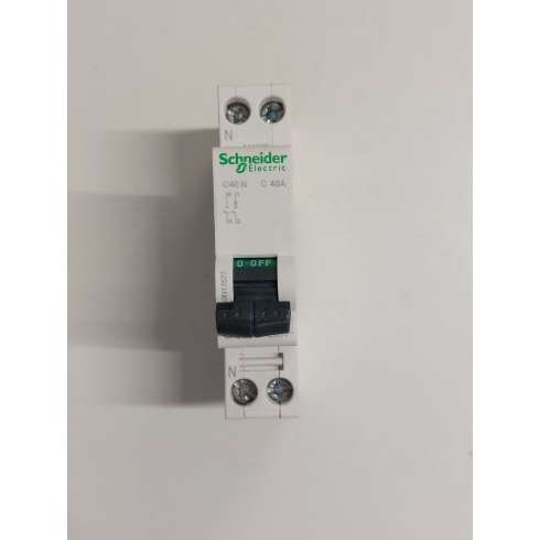 Schneider A9N17577 Interruttore Magnetotermico C40N 1P+N C 40A 6000A