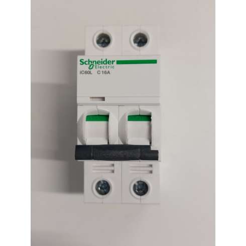 Schneider A9F94216 Interruttore Magnetotermico iC60L 2P C 16A 15000A