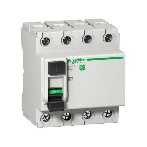 Schneider M9R84440 Interruttore Differenziale Multi9 GFP, 4P, 40A, A-SI, 300mA