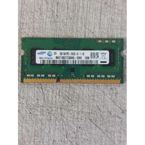 RAM MEMORIA 2GB 1Rx8 PC3-10600S 1333MHz DDR3 SODIMM NOTEBOOK PORTATILE LAPTOP