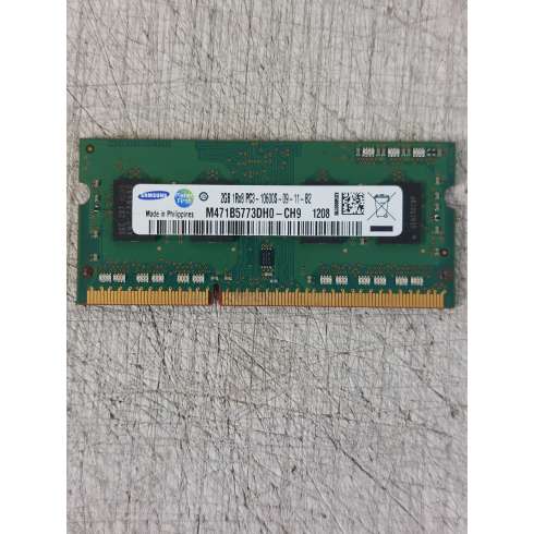 RAM MEMORIA 2GB 1Rx8 PC3-10600S 1333MHz DDR3 SODIMM NOTEBOOK PORTATILE LAPTOP