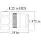 *NEW* JMA-UXP-DM-12S Connettore Maschio DIN 7-16 per cavo Superflessibile da 1/2" JMA