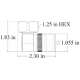 *NEW* JMA UXP-DRA-12S Connettore Maschio 90° 7/16 DIN per cavo Superflessibile da 1/2" 50 ohm UXP-DRA-12S JMA